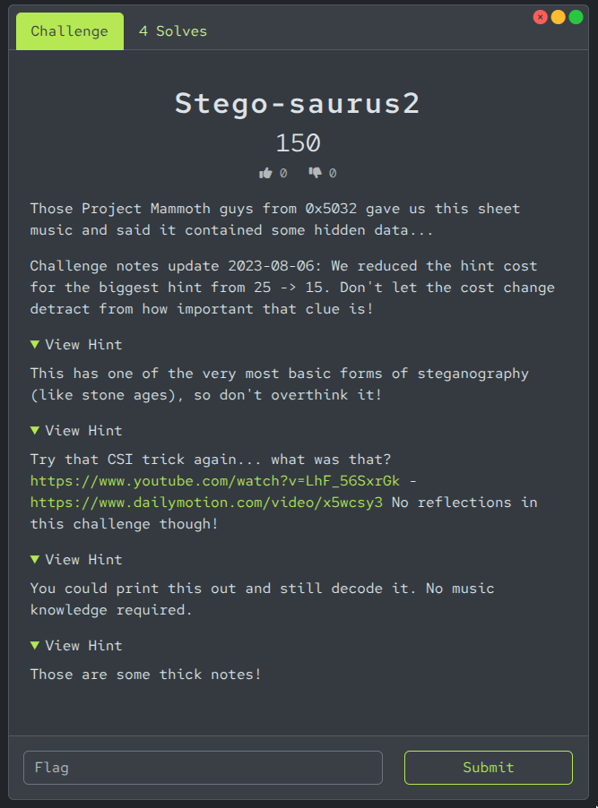 Stego-saurus2 challenge screenshot